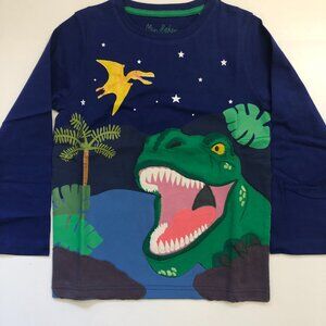 NWOT Mini Boden Adventure Applique Dinosaur T-shirt
